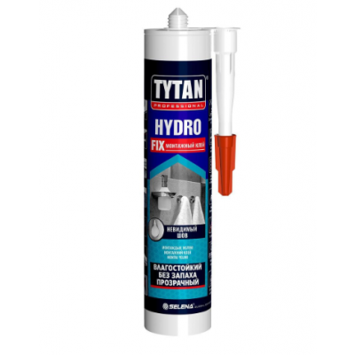 Клей монтажный акрилатный Hydro Fix Tytan прозрачный (310мл)